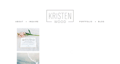 Desktop Screenshot of kristenwood.com
